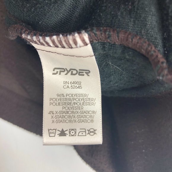 Spyder Sweater Men's Extra Large Brown Fleece Quarter Zip Pullover Casual - Picture 6 of 12